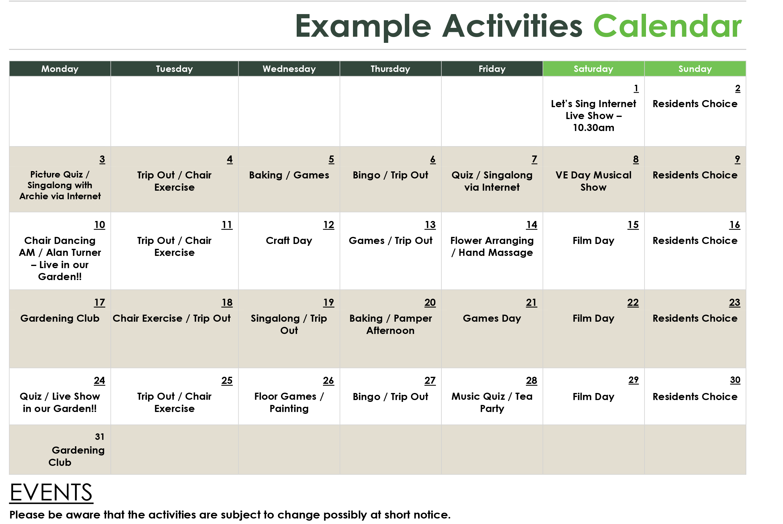 example-activities-caldendar example care home activities calendar