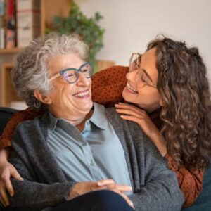 grandmother and granddaughter