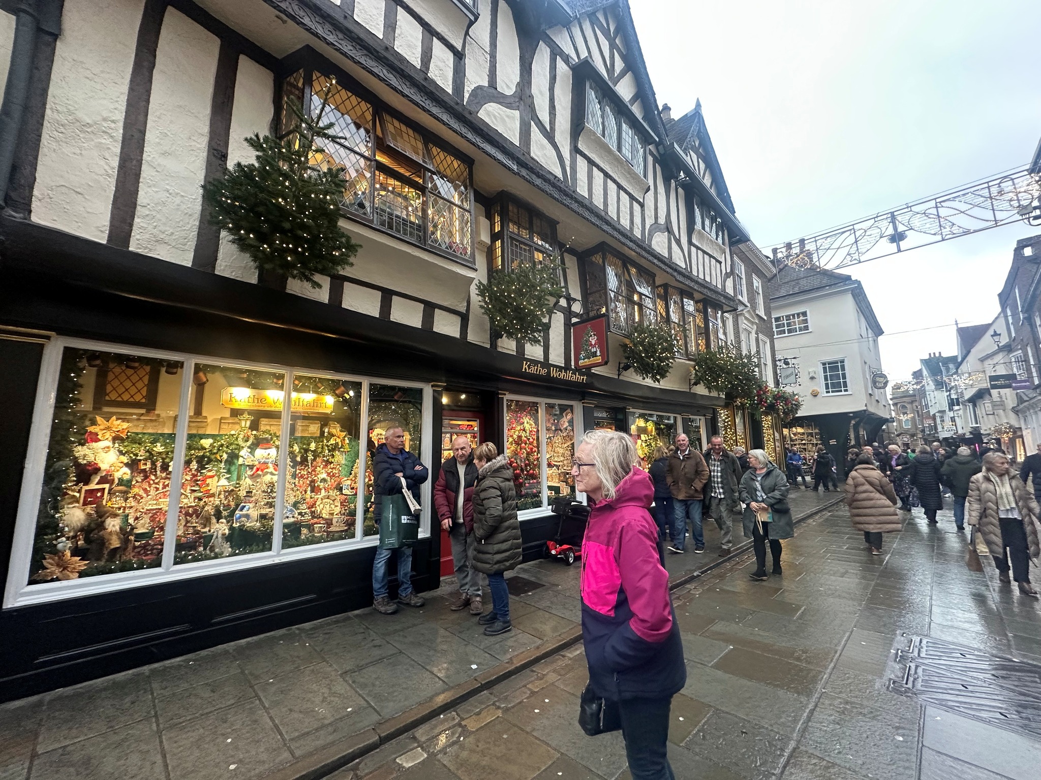 Group of Meadowbrook residents smiling at York Christmas markets