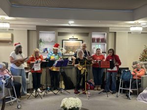 christmas 2025 at Meadowbrook Twelve Trees Care Home in leeds enjoying some festive time