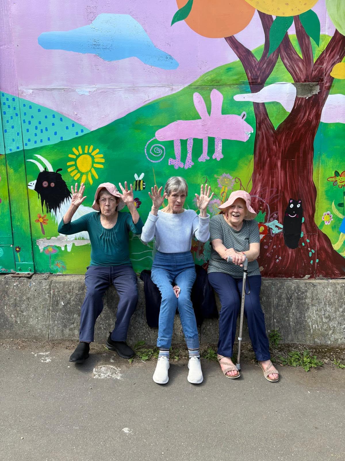 Twelve Trees Care clients enjoying a day trip out together