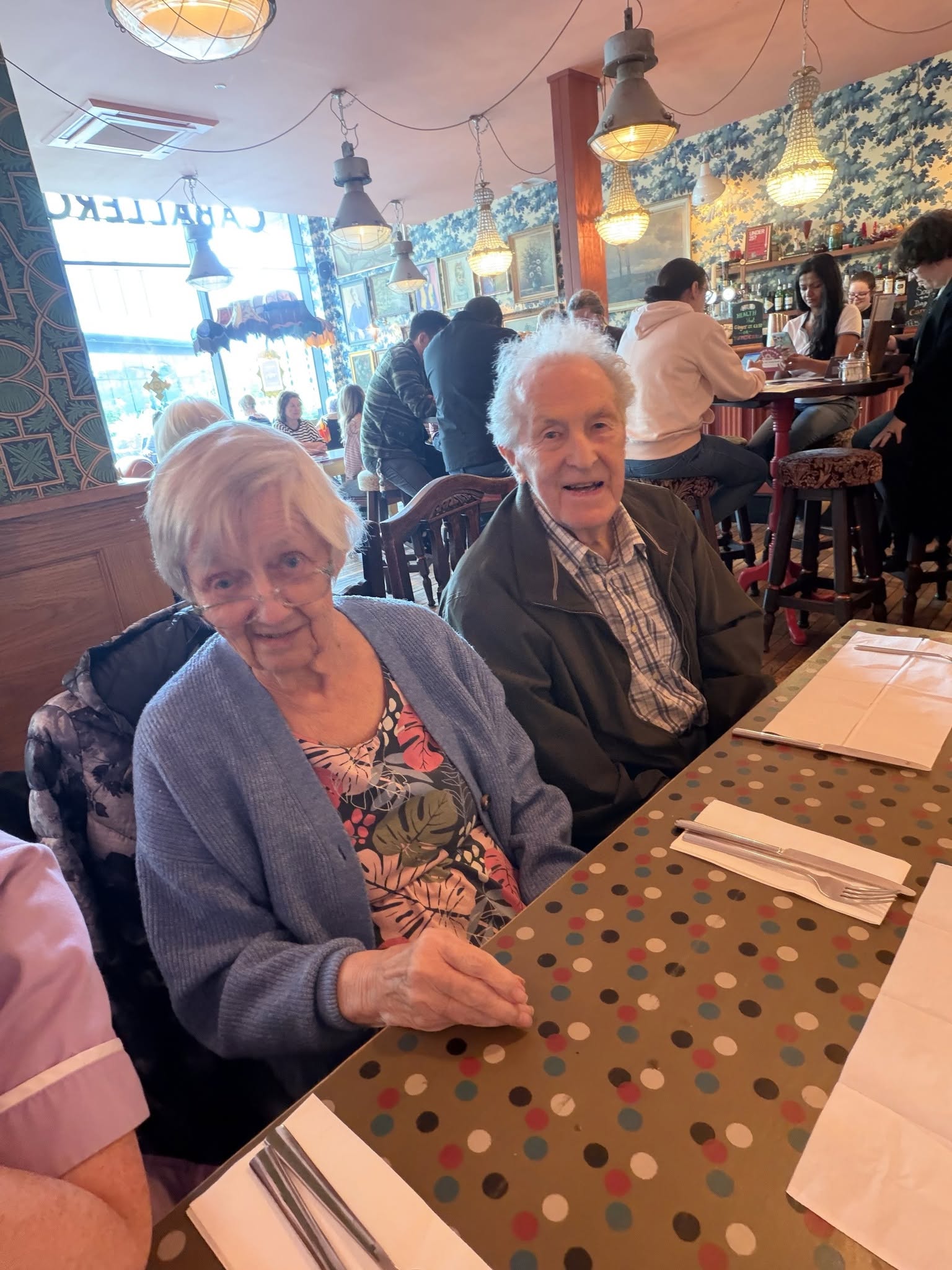 Twelve Trees clients enjoying lunch out with friends at the Caballero Lounge