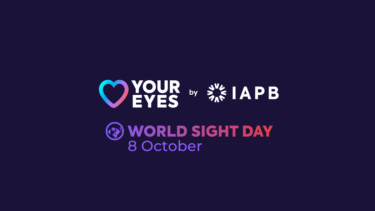 World Sight Day 2026 Love Your Eyes logo, organised by the International Agency for the Prevention of Blindness (IAPB)