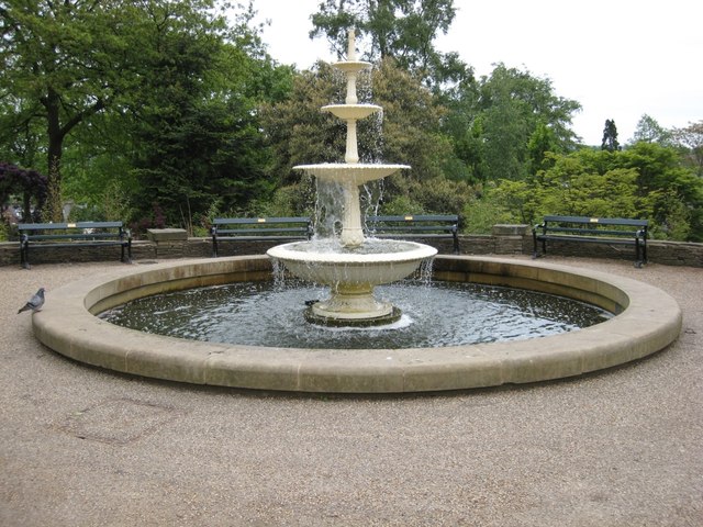 The fountain and pavilions at Sheffield Botanical Gardens, a short trip from our home care service in Sheffield
